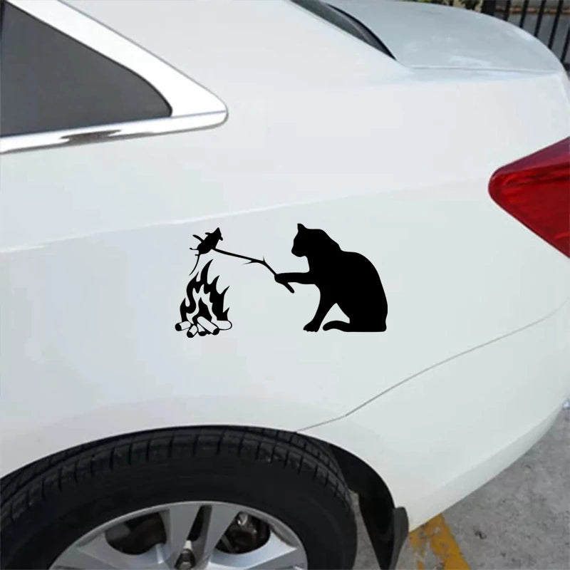 Cool Cat Vinyl Car Sticker