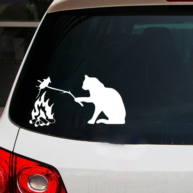 Cool Cat Vinyl Car Sticker