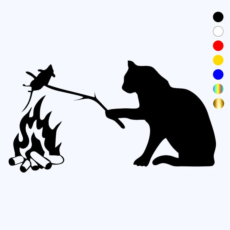 Cool Cat Vinyl Car Sticker