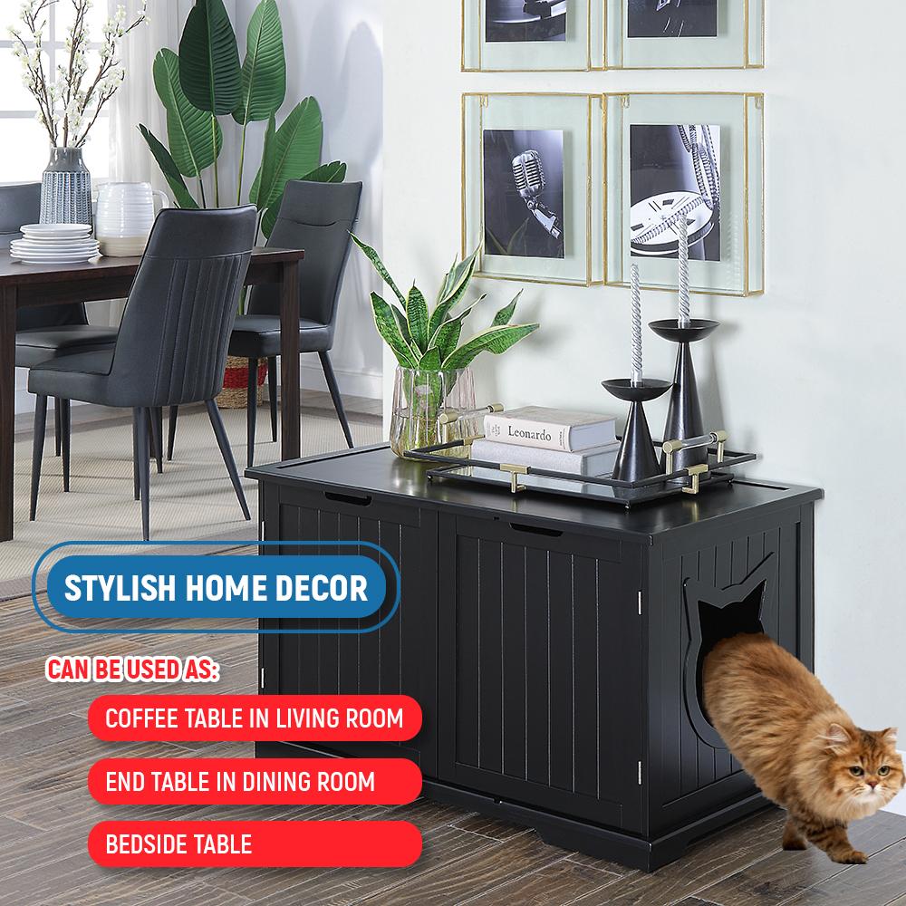 Bench Litter Box Enclosure