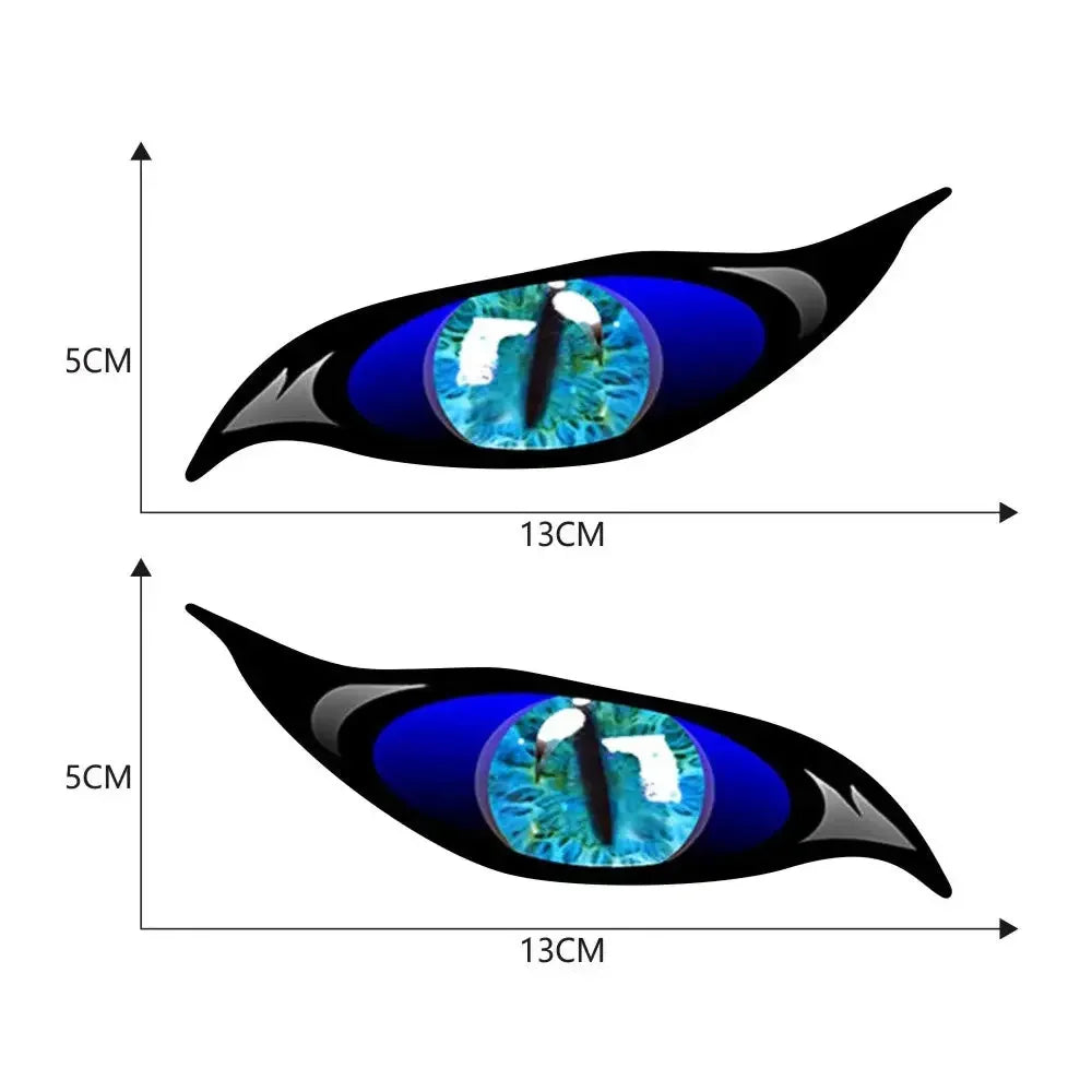 Motorcycle 3D Stereo Reflective Cat Eyes Sticker