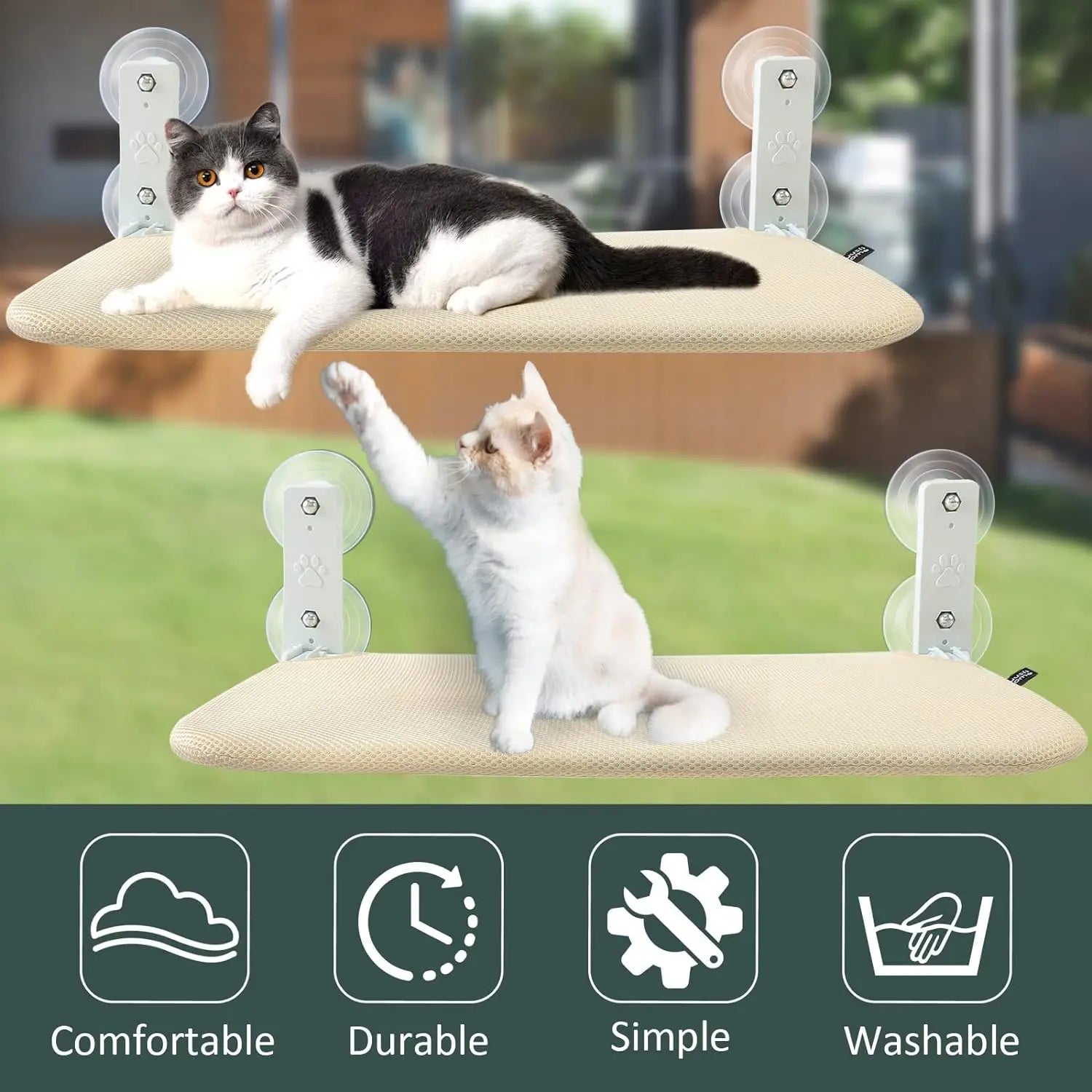 Foldable Pet Hammock Aerial Hanging Bed