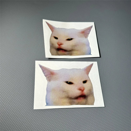 Cute Peeking Cat Head Car Sticker