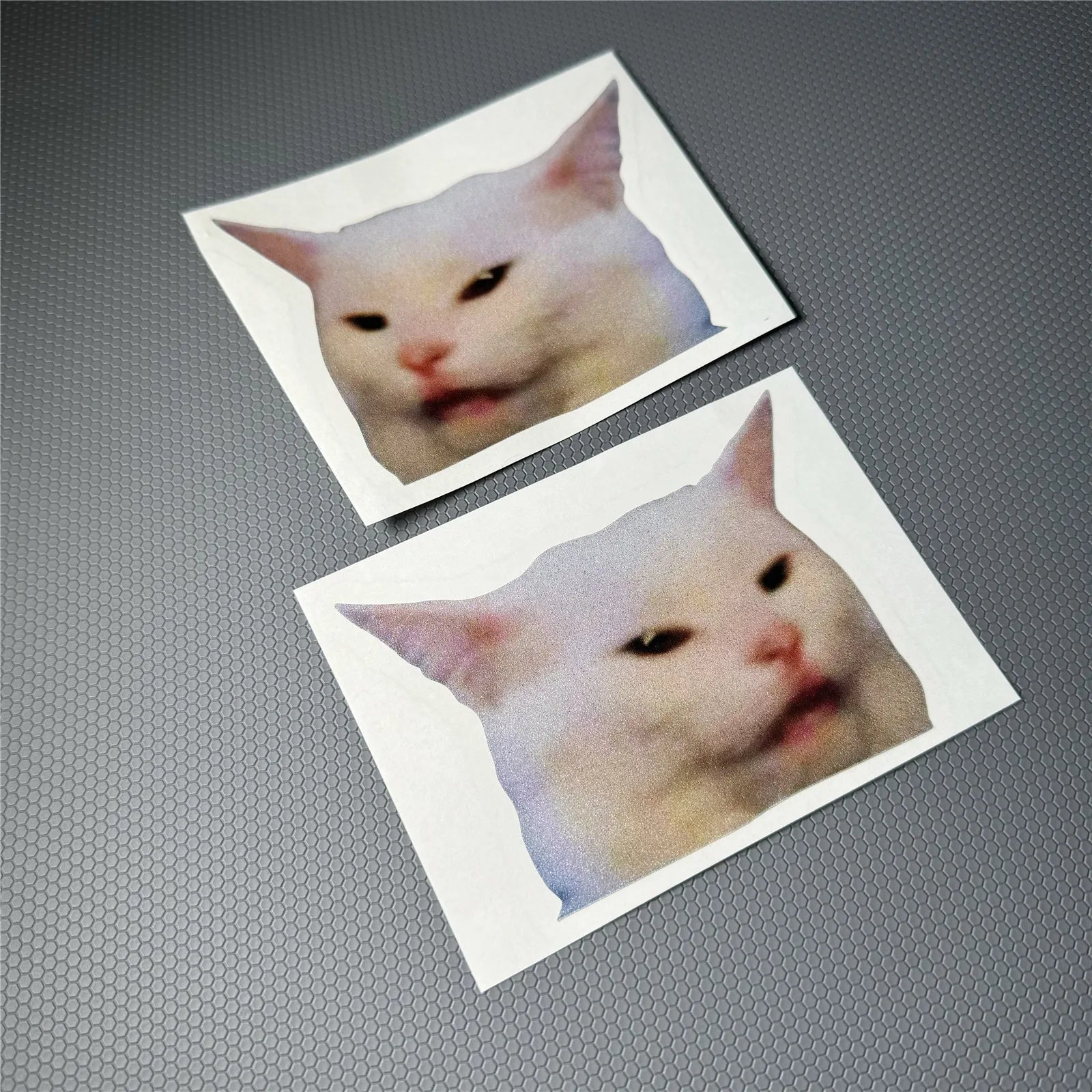 Cute Peeking Cat Head Car Sticker
